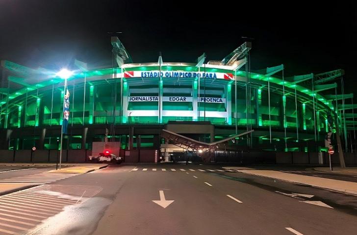 Fotografia do estádio Olímpico do Pará 