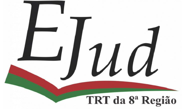 Imagem de fundo neutro escrito "Ejud, TRT da 8ª Região"