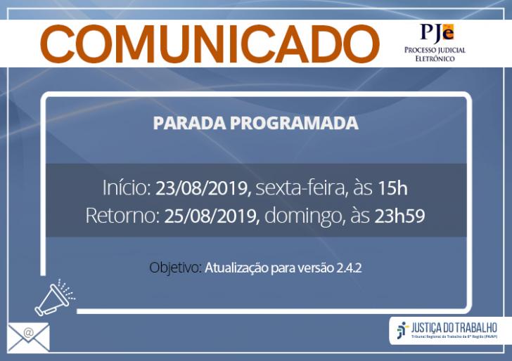 informações sobre a indisponibilidade 