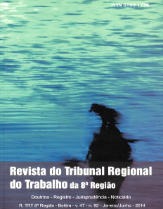 Imagem de capa da revista do Tribunal Regional do Trabalho da 8ª região, número 92