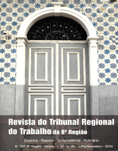 Imagem de capa da revista do Tribunal Regional do Trabalho da 8ª região, número 93